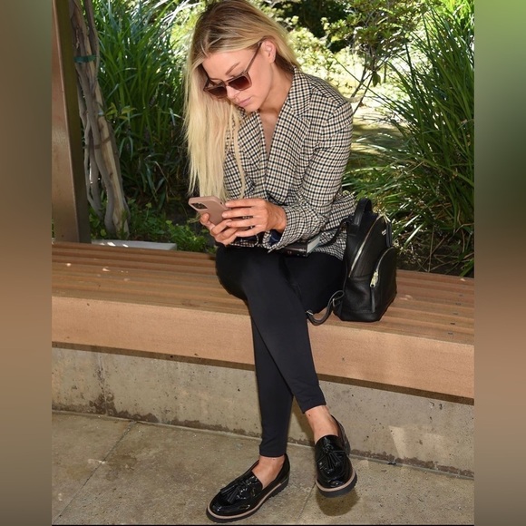 Franco Sarto Carolynn Tassel Loafer Black Patent - Picture 3 of 12